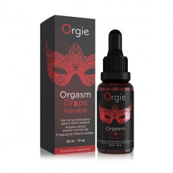 Возбуждающий съедобный гель для клитора Orgie Orgasm Drops Kissable, 30 мл